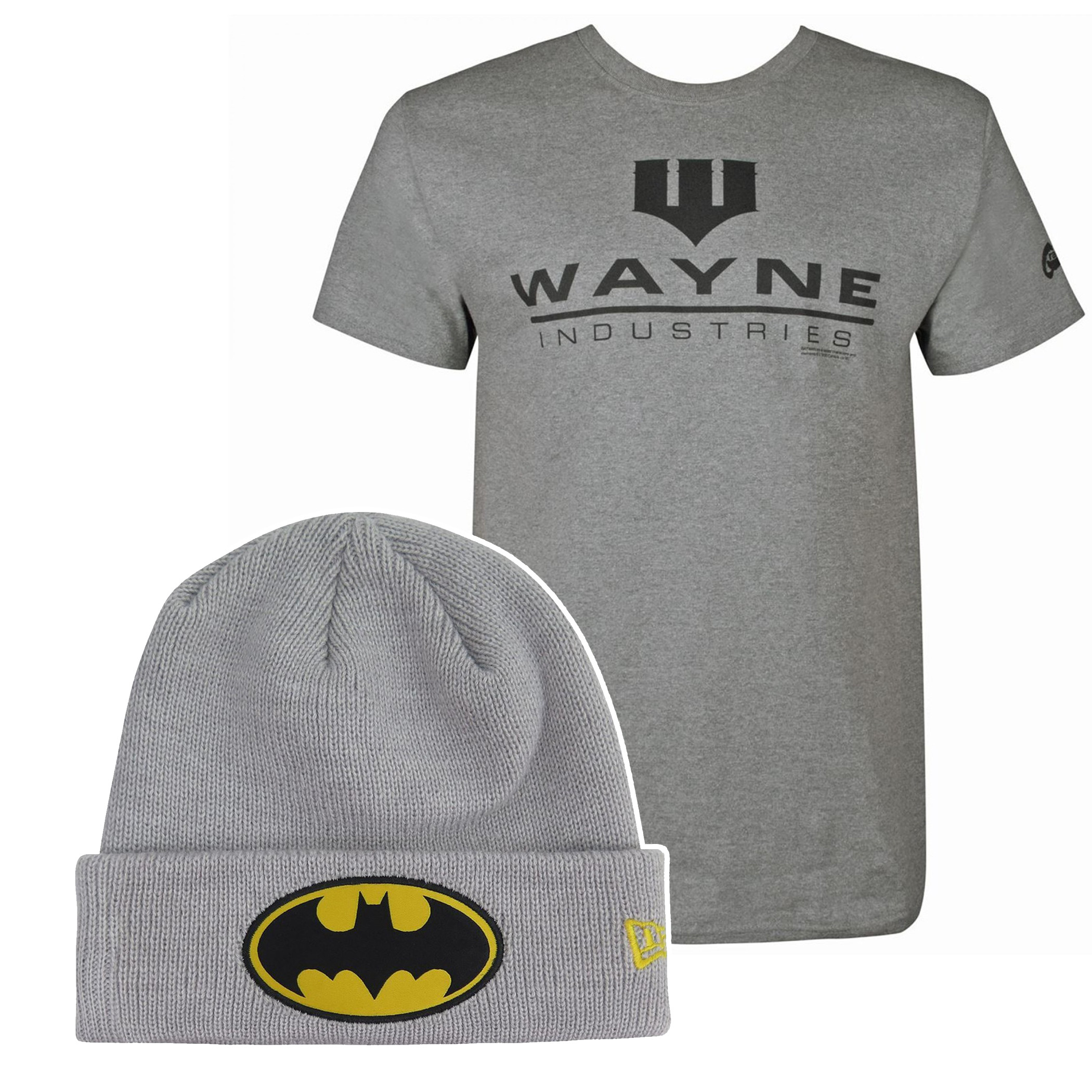 Batman Wayne Industries T-Shirt & Beanie Bundle